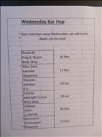 thumbnail of Wednesday Bar Hop