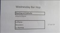 thumbnail of Wednesday Bar Hop