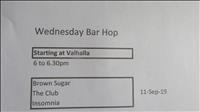 Wednesday Bar Hop