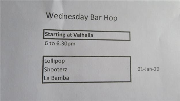 Wednesday Bar Hop